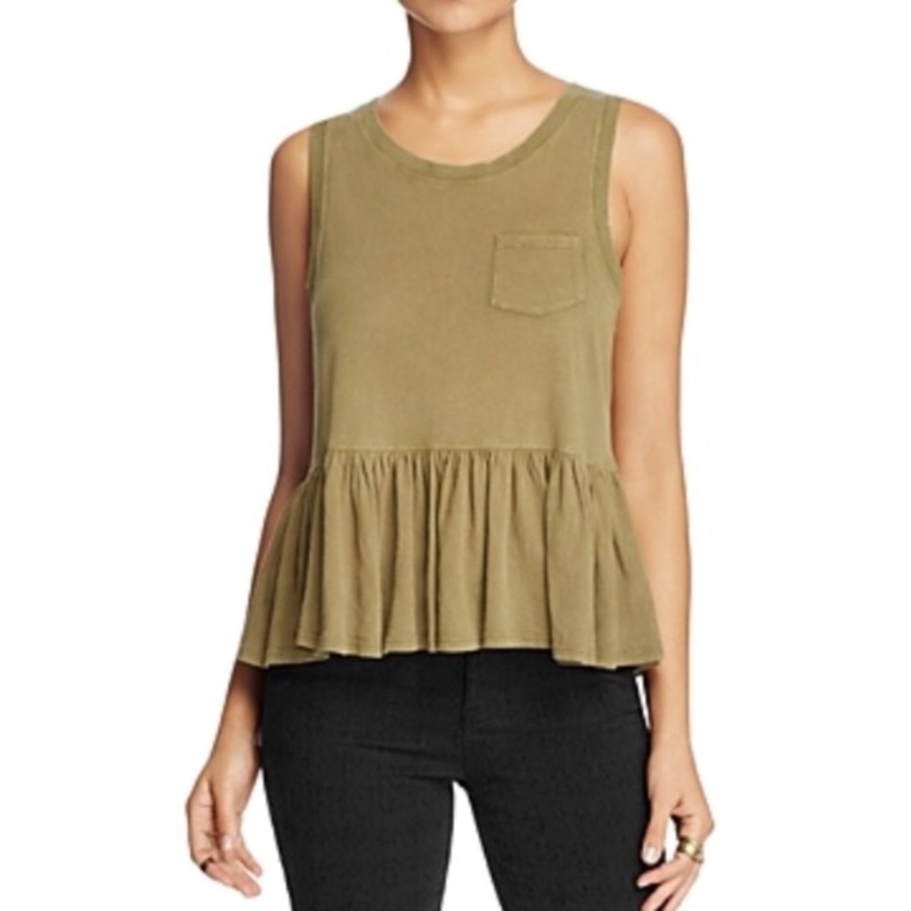 CCO Free People Sleeveless Peplum Top - Picture 2 of 7